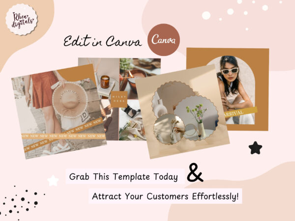 Boho Vibes Instagram post Templates - Image 4