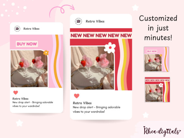 Design and Details Pink Instagram Post Templates - Image 3